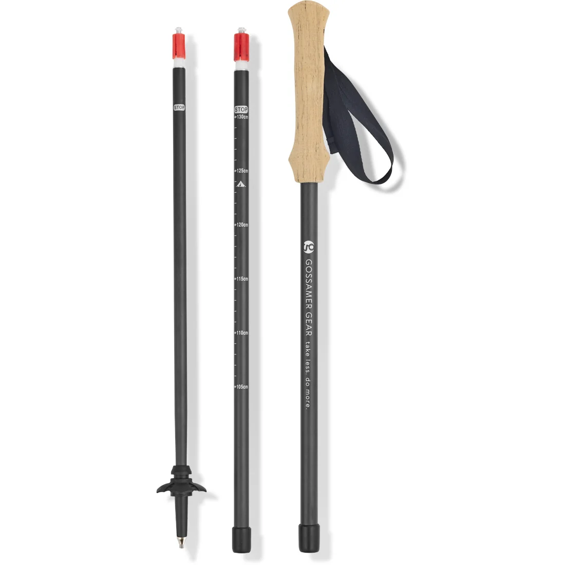 LT5 Three Piece Carbon Trekking Poles (pair) - Image 4